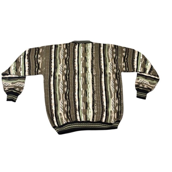 Protege Collection XXL 3D Knit Sweater Coogi Style Multicolor Textured Mens - Picture 5 of 8
